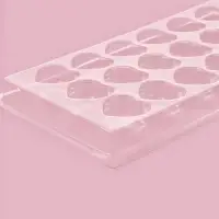 Форма для шоколада и конфет &laquo;Сердца&raquo;, 18 ячеек, 22&times;11 см, прозрачная