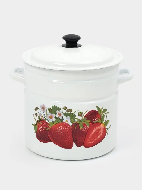 Кастр.цил.борт. 12л (белая)СА