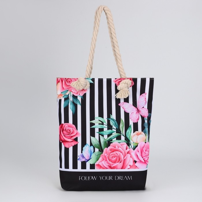 Сумка женская пляжная Сумка женская пляжная "Follow your dream", 35х40 см