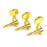 Комплект одиночной колковой механики Music Life, золотистые, 3+3
