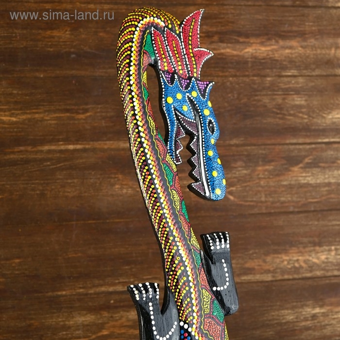 Панно "Дракон" дерево 95х14х1 см