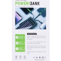 Внешний аккумулятор 10000 мАч, 10 W, 2 USB, Type-C, фонарик, солнечная панель, чёрный Внешний аккумулятор 10000 мАч, 10 W, 2 USB, Type-C, фонарик, солнечная панель, чёрный