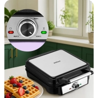 Вафельница электрическая для бельгийских вафель КТ-5607