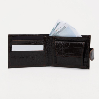 Портмоне мужское на кнопке, для купюр, для карт, для монет, цвет коричневый Портмоне мужское на кнопке, для купюр, для карт, для монет, цвет коричневый