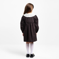 Платье детское с воротником KAFTAN, размер 32 (110-116 см), цвет черный