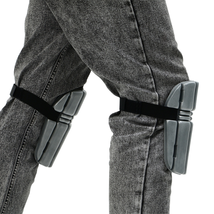 Наколенники защитные, универсальные, 19 &times; 16.5 см, серые