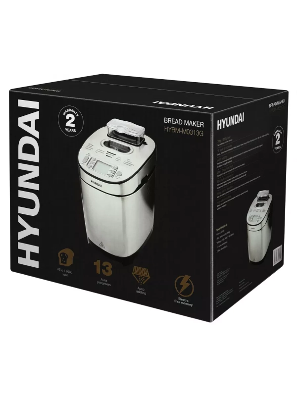Хлебопечь HYBM-M0313G 600Вт серебристый