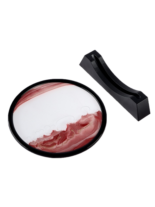 Песочные часы-картина, d-26 см, антистресс, песок розовый