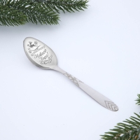 Ложка столовая на открытке &laquo;Волшебного Нового года&raquo;, 2,8 х 14 см