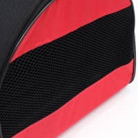 Сумка - переноска для животных, полукруглая с карманоми ПВХ, 37 х 18 х 25 см, красная Сумка - переноска для животных, полукруглая с карманоми ПВХ, 37 х 18 х 25 см, красная