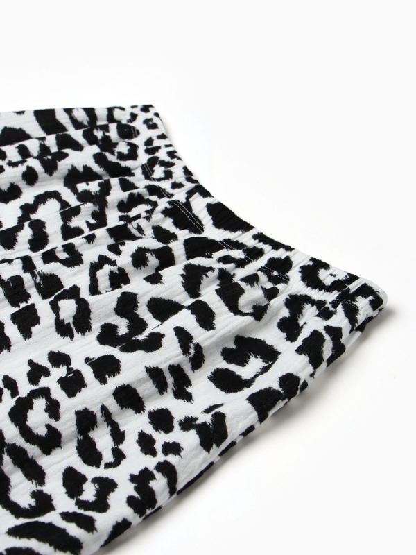 Комплект женский (рубашка, шорты) KAFTAN "Муслин: leopard" р. 52-54