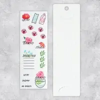 Наклейки бумажные на подложке &laquo;Тетрадь&raquo;, для ежедневника 6&times;21 см