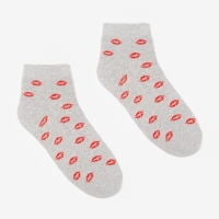 Носки женские, цвет серый, размер 23-25