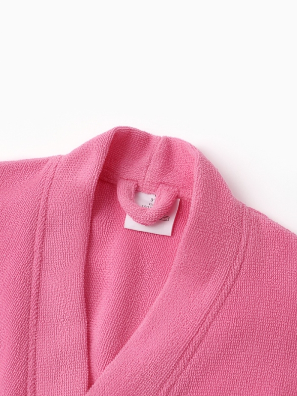 Халат женский Этель, цв. розовый, р-р 46-48, 100% хл, 340 г/м2