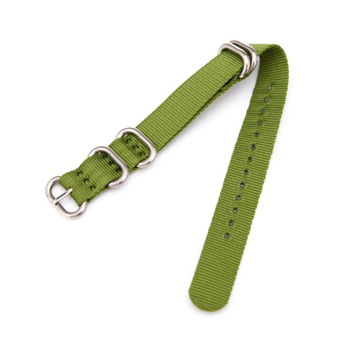 Ремешок для часов Ремешок для часов "Соломон", 18 мм, l-27 см, зеленый