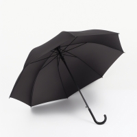 Зонт-трость п/авт R56/67 8сп П/Э В/У ОДНОТОН ручка-крюк черный пакет Зонт-трость п/авт R56/67 8сп П/Э В/У ОДНОТОН ручка-крюк черный пакет