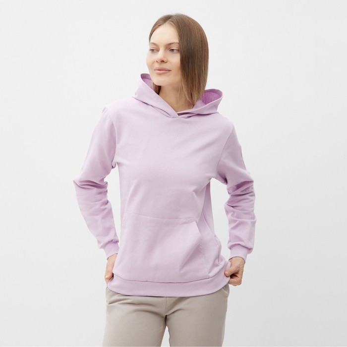 Толстовка женская НАЧЁС, цвет сиреневый, размер 48 Толстовка женская НАЧЁС, цвет сиреневый, размер 48