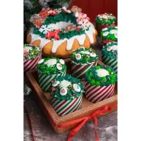 Форма бумажная для кулича &laquo;Полоски&raquo;, 6&times;4.5 см