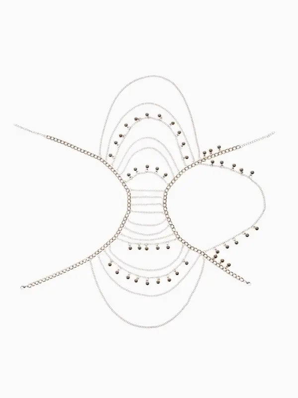 Бодичейн на тело "Аксельбант", цвет золото