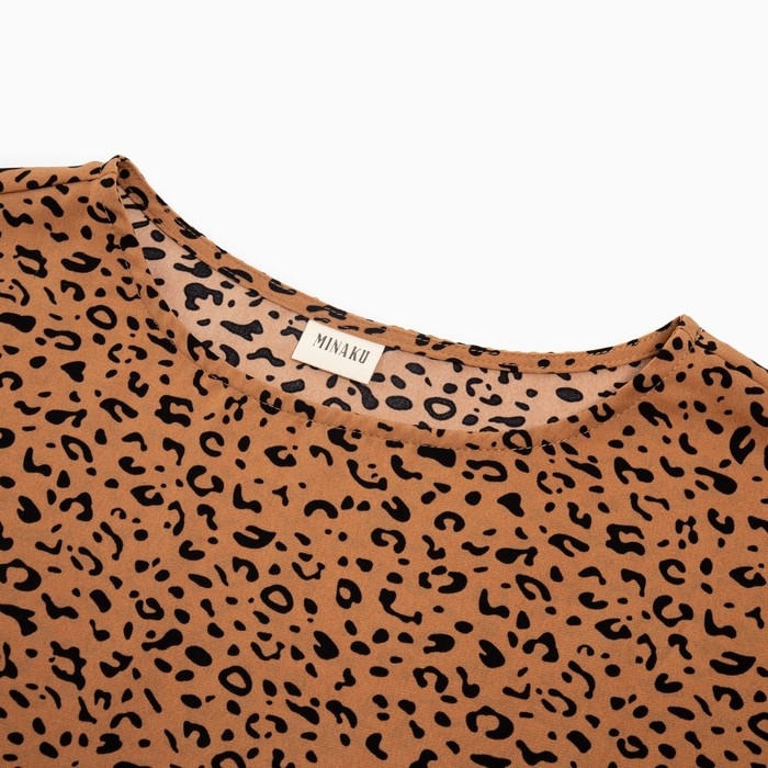 Платье женское MINAKU: Silk pleasure цвет шоколадный, р-р 46 Платье женское MINAKU: Silk pleasure цвет шоколадный, р-р 46