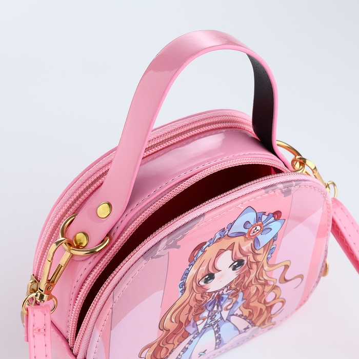 Сумка детская для девочки на молнии «Выбражулька», цвет розовый Сумка детская для девочки на молнии «Выбражулька», цвет розовый