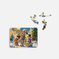 Деревянный пазл с крышкой PuzzleBox на заказ