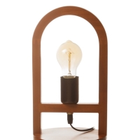 Лампа настольная BayerLux ЭКО "Клот" 1х40Вт Е27 коричневый 17х17х30см