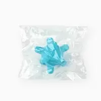 Игрушка пищащая "Мячик, шипы", 5 см, голубая