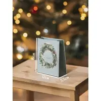 Пакет подарочный новогодний ламинированный &laquo;Новогодний венок&raquo;, S 11.5 х 14.5 х 5.5 см