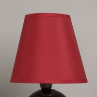 Лампа настольная "Шар черный" цв. бордовый 25 см, Е14  220V 15х15х24,5 см RISALUX
