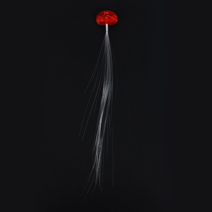 Прядь для волос на заколке, светящиеся, 3,5 х 33 см