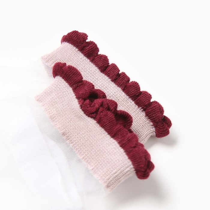 Носки женские стеклянные MINAKU цвет лиловый/белый, размер 36-37 (23 см)