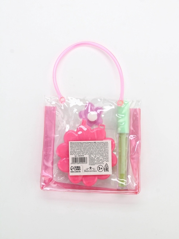 Набор косметики в сумочке &laquo;Ты прекрасна&raquo;  Микс, тон блеска прозрачный, тени 4цв по 1,5гр