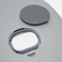 Туалет закрытый с УФ-лампой для уничтожения запаха 39 х 56 х 40 см, серый Туалет закрытый с УФ-лампой для уничтожения запаха 39 х 56 х 40 см, серый