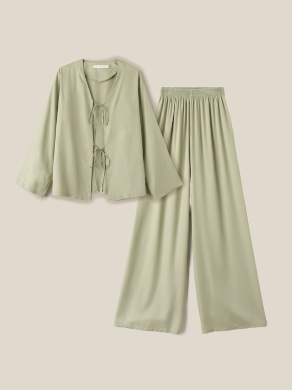 Костюм домашний (рубашка и брюки)  SL HOME р. XL, зеленый