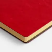 Ежедневник Nebraska Flex, недатированный, красный с золотистым