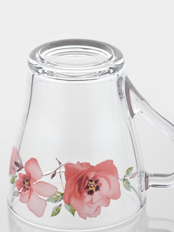 Кружка стеклянная &laquo;Акварельные цветы&raquo;, 250 мл, рисунок МИКС