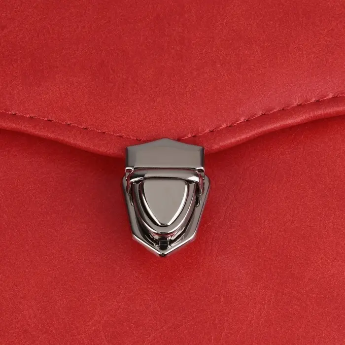 Застёжка для сумки, 3&times;2.5 см, цвет серебряный