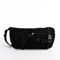 Сумка поясная на молнии, цвет чёрный Сумка поясная на молнии, цвет чёрный