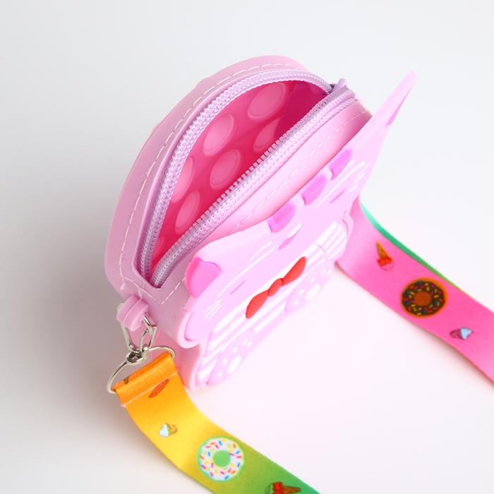Сумка детская для девочки на молнии, цвет розовый Сумка детская для девочки на молнии, цвет розовый