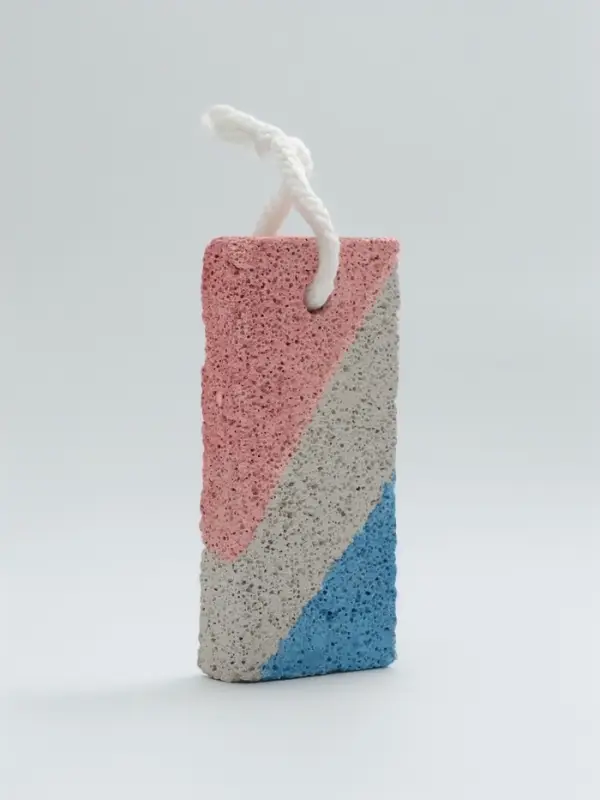 Пемза для педикюра, с подвесом, 8.5&times;4.5 см, разноцветная