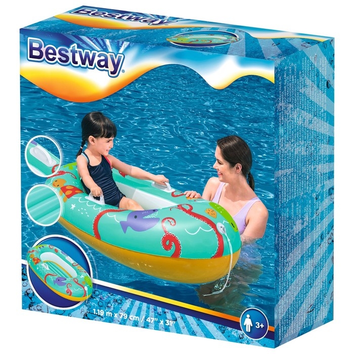 Плот надувной &laquo;Крабики&raquo;, 119 х 79 см, детский, 34009