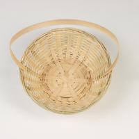 Корзина плетёная, бамбук, натуральный цвет, низкая