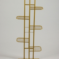 Подставка для цветов Greengo, 7 полок, 43 &times; 22 &times; 126 см, напольная, металл, цвет золотой