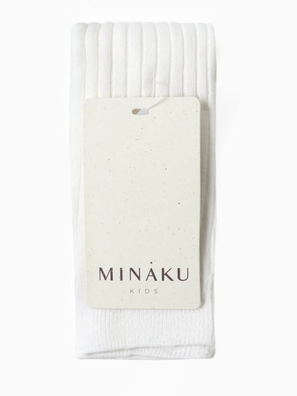 Лосины детские с лямками MINAKU, цв.белый, рост 86-92