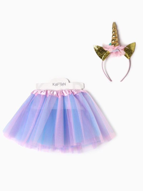 Набор для фотосессии KAFTAN Набор для фотосессии KAFTAN "Единорог": юбка трехслойная и ободок, 25 см