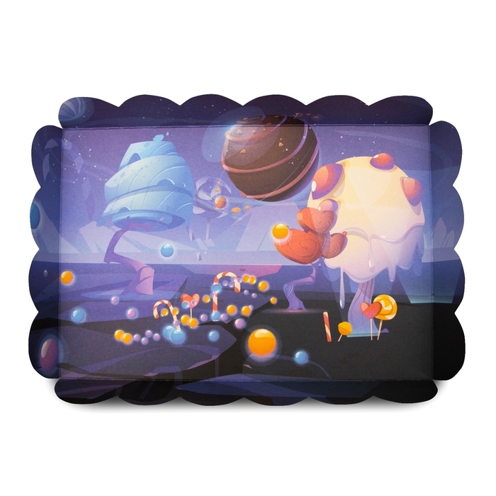 Коробочка для печенья, Коробочка для печенья, "Сладкая планета", 22 х 15 х 3 см 5шт