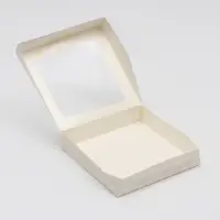 Контейнер на вынос, с окном, белый, упаковка, 20 х 20 х 4 см