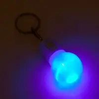 Фонарик брелок для ключей на кольце &laquo;Лампочка&raquo;, 1 режим, 2&times;AG13, 4.5&times;2.5 см, МИКС