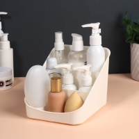 Органайзер для хранения косметических принадлежностей &laquo;Zoy&raquo;, 17,4 &times; 14,9 см, цвет слоновая кость